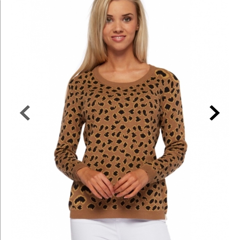 ONE TEASPOON Tiger Animal Print Cotton Knit Sweater Size XS/6